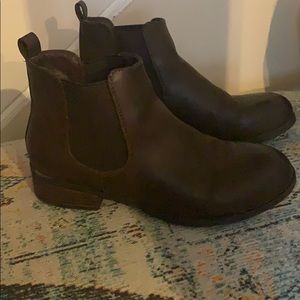 Brown booties